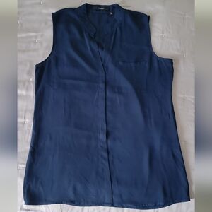 Theory Navy Blue Sleeveless Women's Top